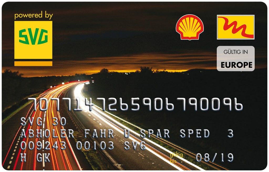 SVG euroShell Card SVG euroShell Tankkarte